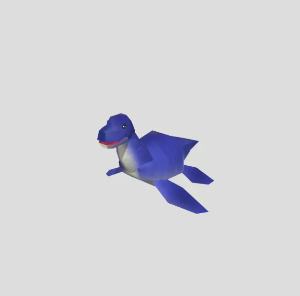 Super Mario 64 Dorrie - Model preview 1