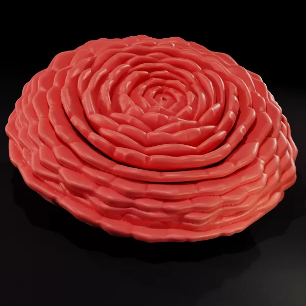 Sempervivum Succulent 3D Printable Model - Model preview 2