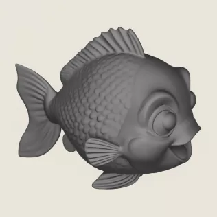 Fish 03 Print Ready 3D Model - Model thumbnail 4