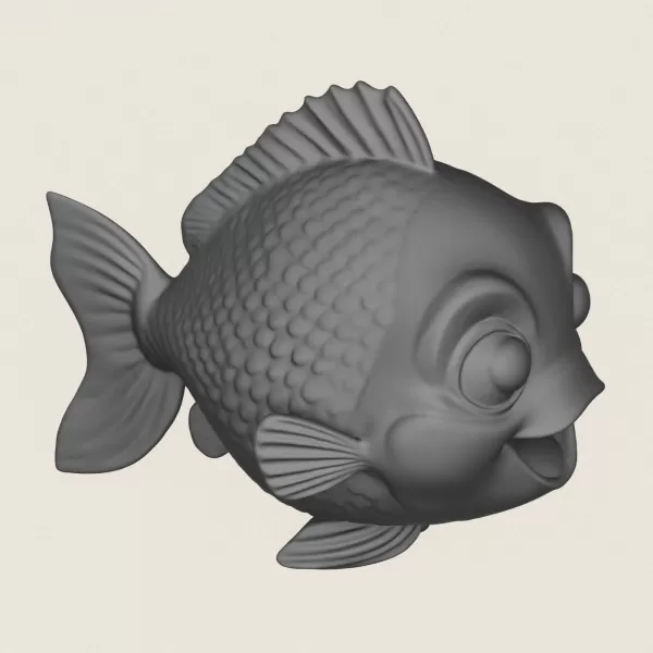 Fish 03 Print Ready 3D Model - Model preview 4
