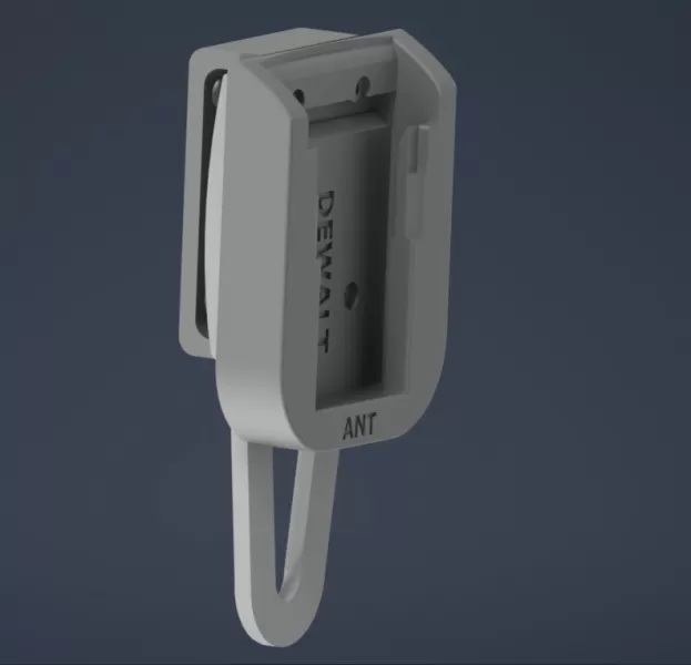 DeWalt Battery Belt Mount – Portable Battery Holder - Model preview 4