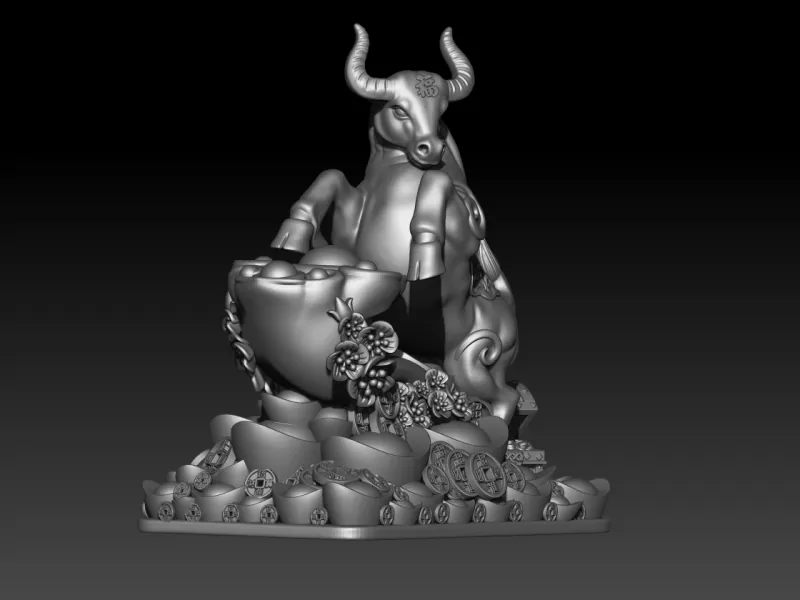 Zodiac Ox buffalo - Model preview 2