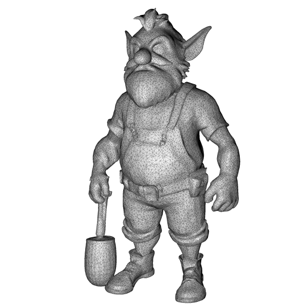 Garden Gnome Character Pack – Fantasy Garden Worker Kitbash - Model preview 3
