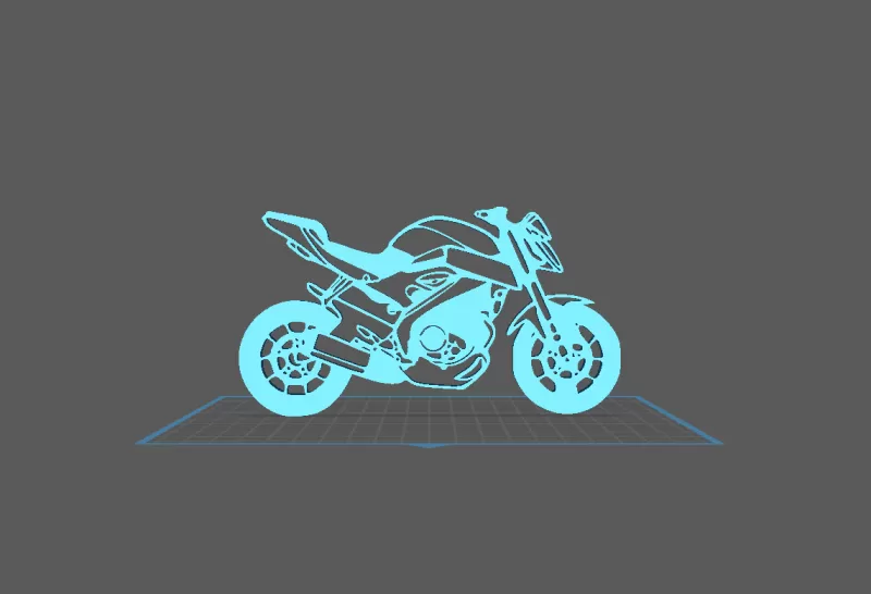 Yamaha - MT 125 Wall Art - Model preview 2