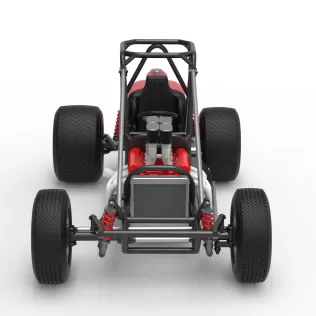 Dirt Silver Crown Champ car Base Scale 1:25 - Model thumbnail 8