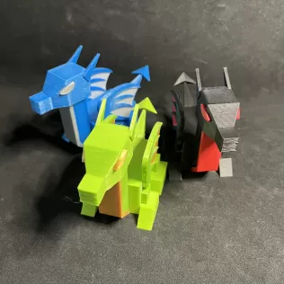 Low Poly Baby RoboDragon - Model thumbnail 8