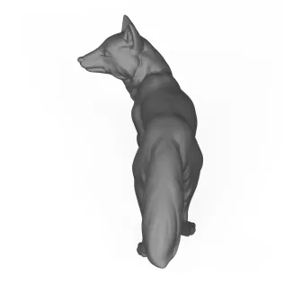 3D Printable Fox Standing Pose - Model thumbnail 4