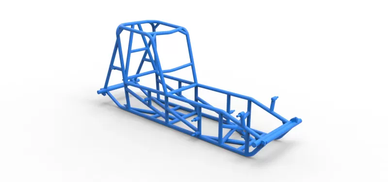 Frame of Vintage Sprint car Version 2 Scale 1:25 - Model preview 15