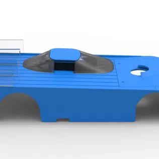 Shell of Vintage Asphalt Outlaw Super late model Scale 1:25 - Model thumbnail 16