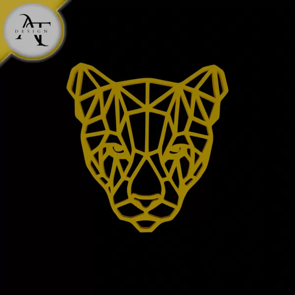 Puma - Geometric - 2D Wall Art Decor - Model preview 1