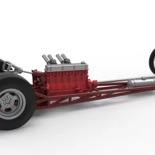 Vintage Front engine dragster Base Version 6 Scale 1:25 - Model thumbnail 20