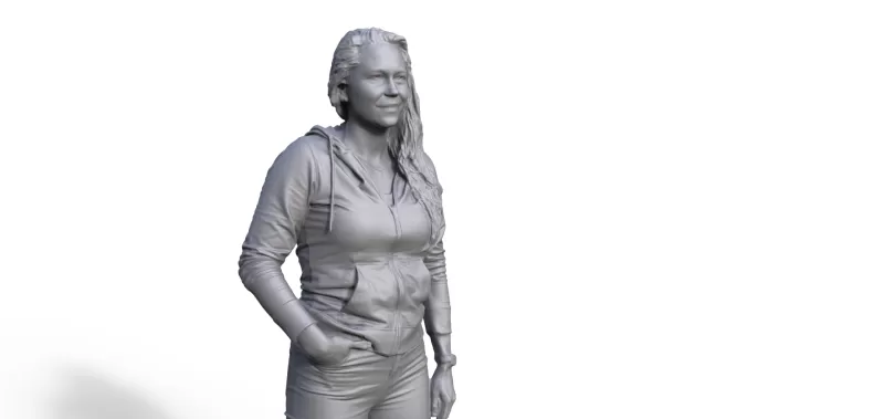 Figure for ship model passenger girl - Model preview 2