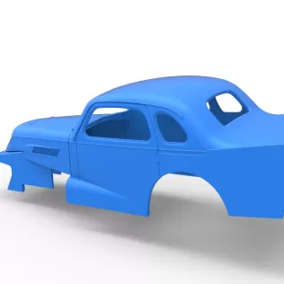 Shell of Vintage Dirt Modified stock car Scale 1:25 - Model thumbnail 10