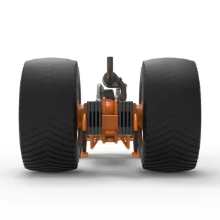 Pro Stock Pulling Tractor Base Version 2 Scale 1:25 - Model thumbnail 12