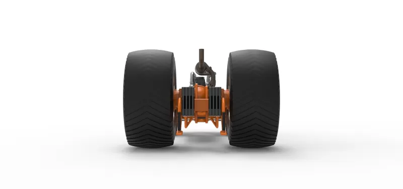 Pro Stock Pulling Tractor Base Version 2 Scale 1:25 - Model preview 12