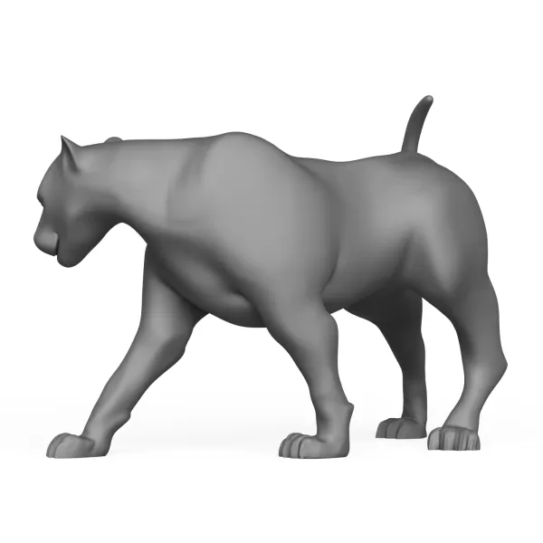 3D Printable Wild Animal Jaguar - Model preview 5