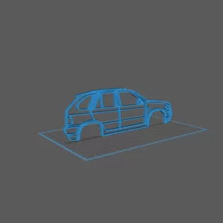 BMW - X5 E53 2000 Wall Art