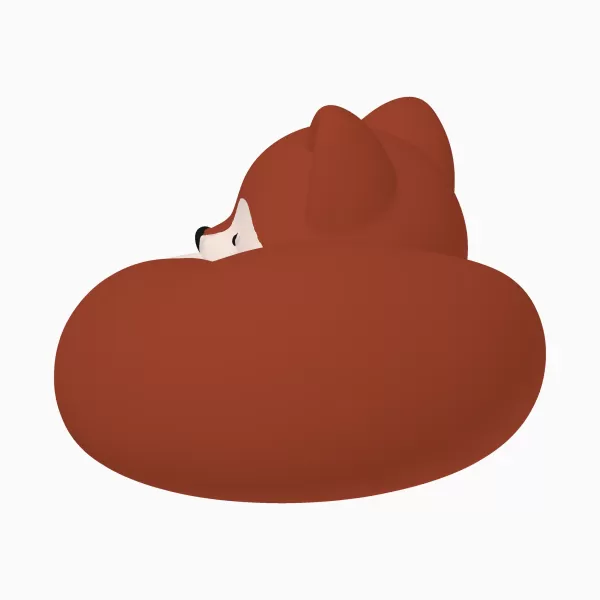 Sleeping Fox 3D Model – Curled-Up Multicolor 3MF - Model preview 3