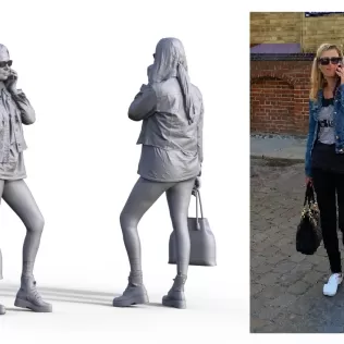 Figure for ship model passenger girl