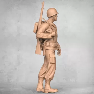 Standing Military Soldier - Model thumbnail 5
