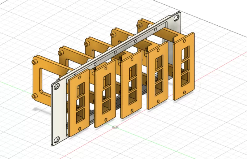 Raspberry Pi Mount 10 Inch Rack 2U - Model preview 2