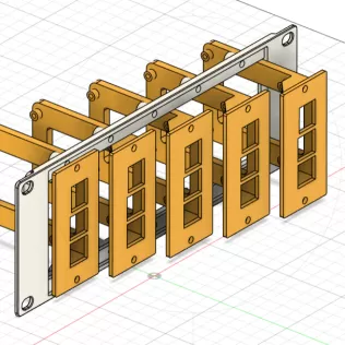 Raspberry Pi Mount 10 Inch Rack 2U - Model thumbnail 2