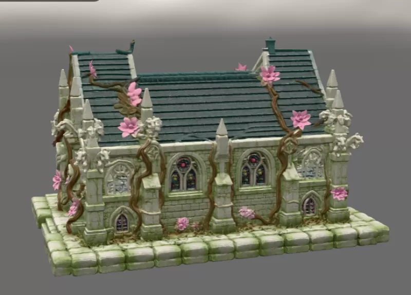 Blossom Cathedral STL File for 3D Print - Model preview 6