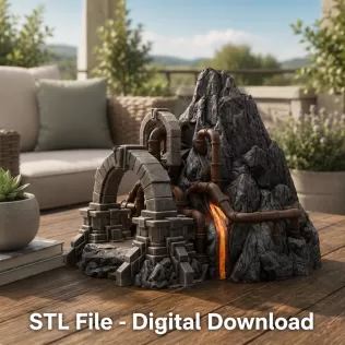 Dwarven Lava Forge STL File for 3D Print - Model thumbnail 2