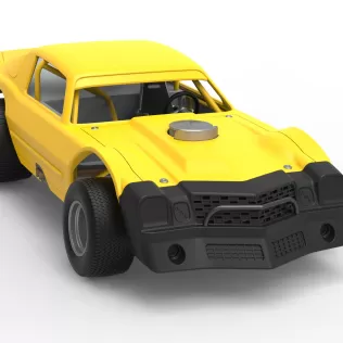 Vintage Dirt late model Race car Version 2 Scale 1:25 - Model thumbnail 26