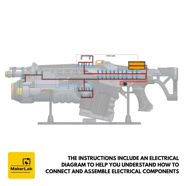Lancer GL - Gears of War - Printable 3d model - STL files - Model preview 14
