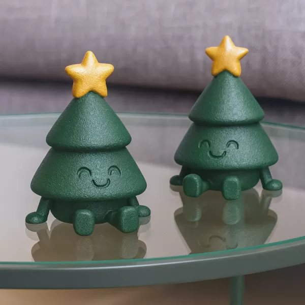 Articulated Christmas Tree Figurine | Flexi Adorable Holiday - Model preview 3