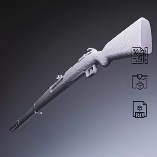 Gewehr 98 Bolt-Action Rifle #RoZ - Model thumbnail 2