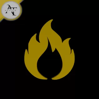 Simple Flame Symbol - 2D Art