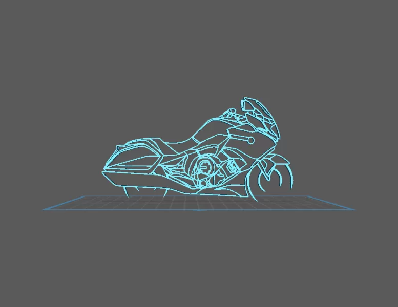 BMW - K 1600 B Wall Art - Model preview 1