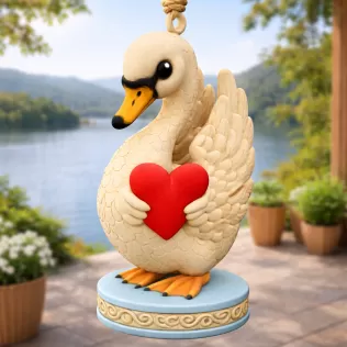 Swan with Heart – STL File | Digital Download - Model thumbnail 2