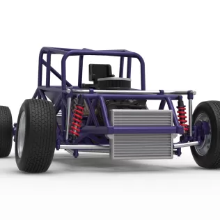 Canadian vintage modified stock car Base Scale 1:25 - Model thumbnail 27