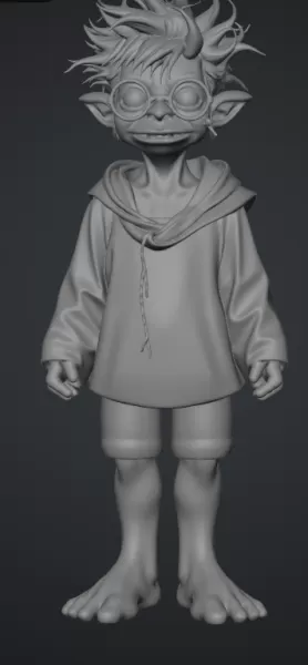 monster mit grossen füssen - Model preview 1