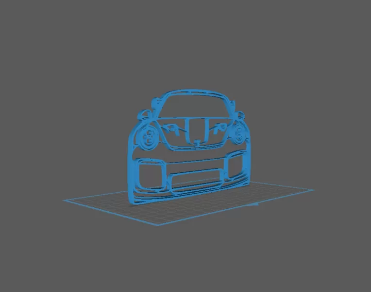 Porsche - 911 GT2 RS Wall Art - Model preview 2