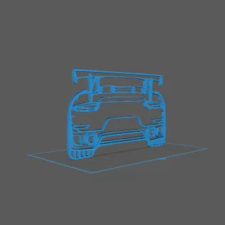 Porsche - 911 GT2 RS Wall Art - Model thumbnail 1