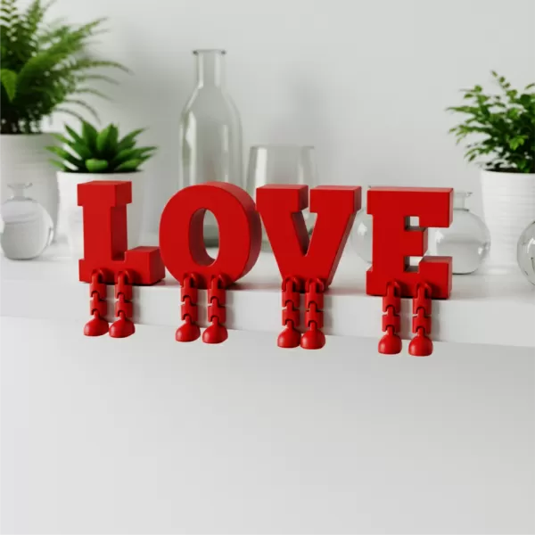 Articulated Letter Set | Full Alphabet, A–Z with Moving Legs - Model preview 4