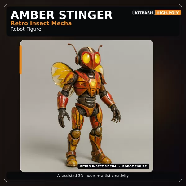 Creature & Mecha Collection – High-Poly Kitbash Character Pack - Model preview 2