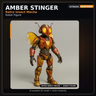 Creature & Mecha Collection – High-Poly Kitbash Character Pack - Model thumbnail 2