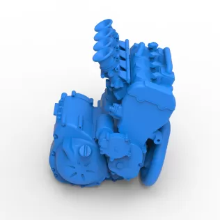 Engine of Three Quarter Midget Scale 1:25 - Model thumbnail 6