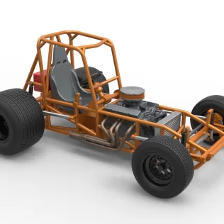 Vintage Sprint car Base Version 2 Scale 1:25 - Model thumbnail 24
