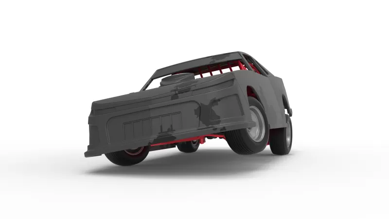 IMCA Stock car while turning Scale 1:25 - Model preview 6