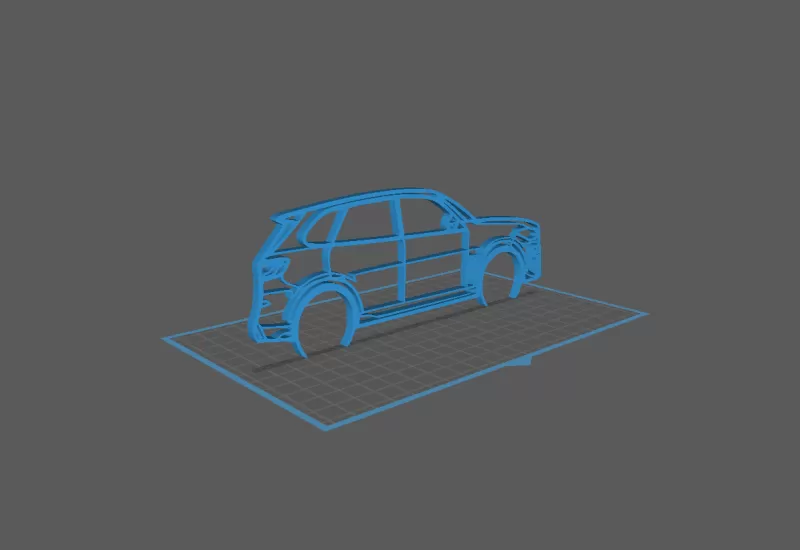 BMW - X5 Wall Art - Model preview 1