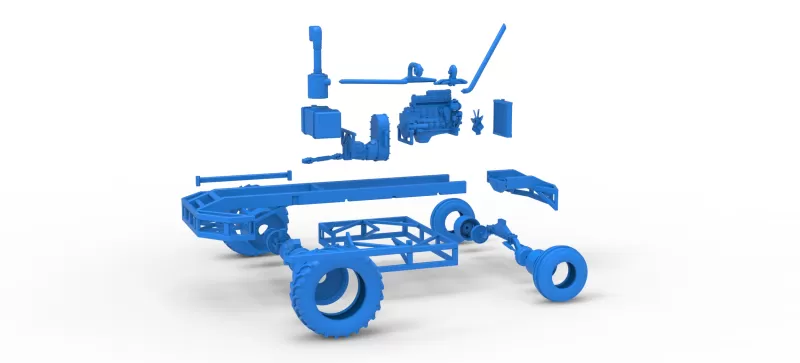 Chassis of Racing Combine Harvester Scale 1:25 - Model preview 21