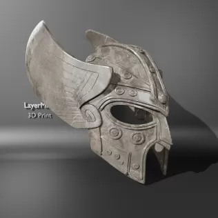 Viking Warrior Helmet Mask - Model thumbnail 2