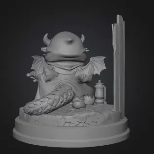 Fantasy Assassin Dragon STL File for 3D Printing - Model thumbnail 8