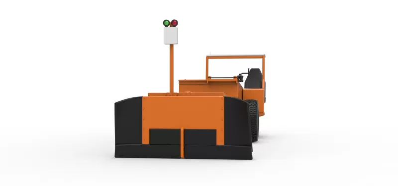 Garden Tractor pulling sled Scale 1:25 - Model preview 6